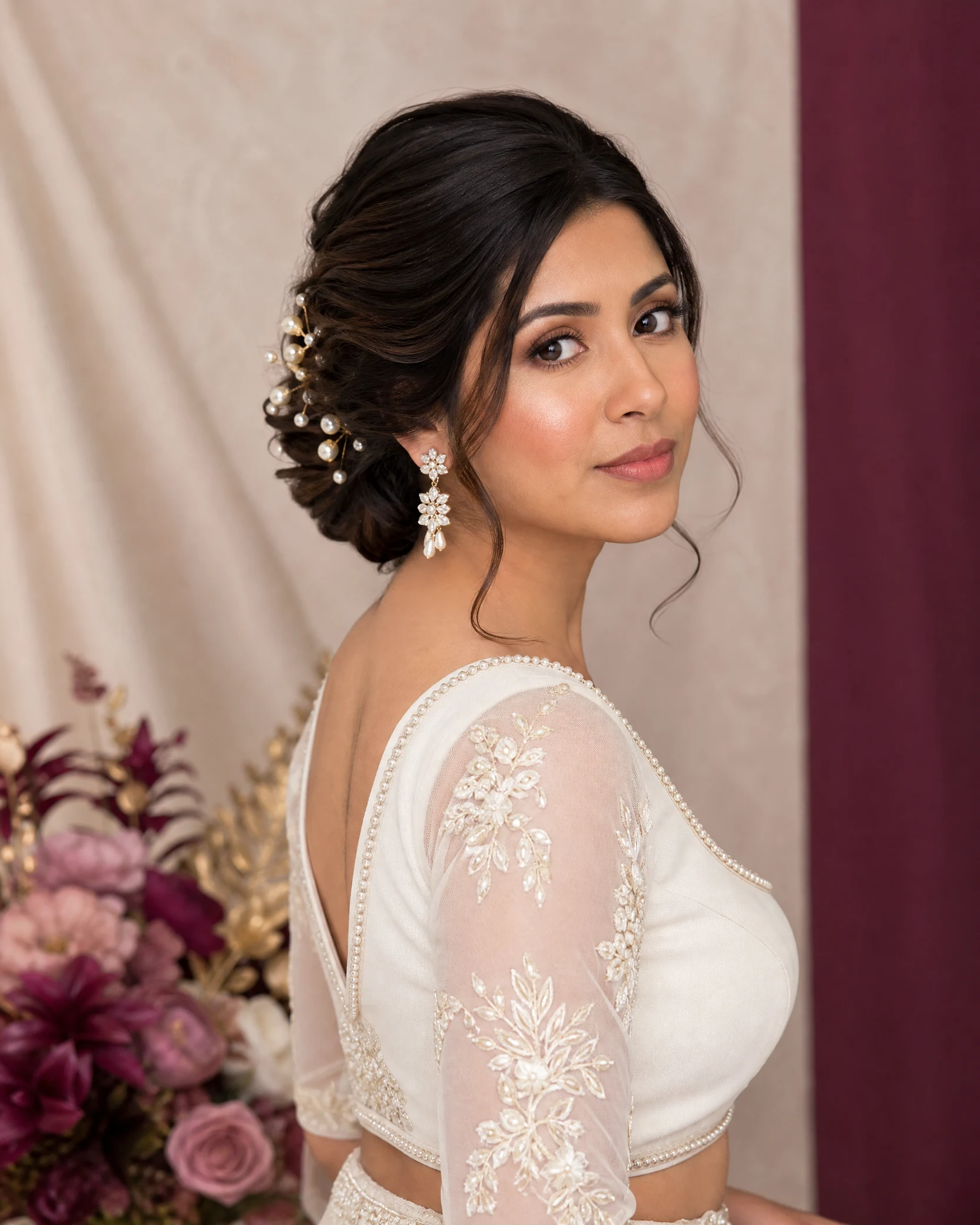 Recogido elegante para novia