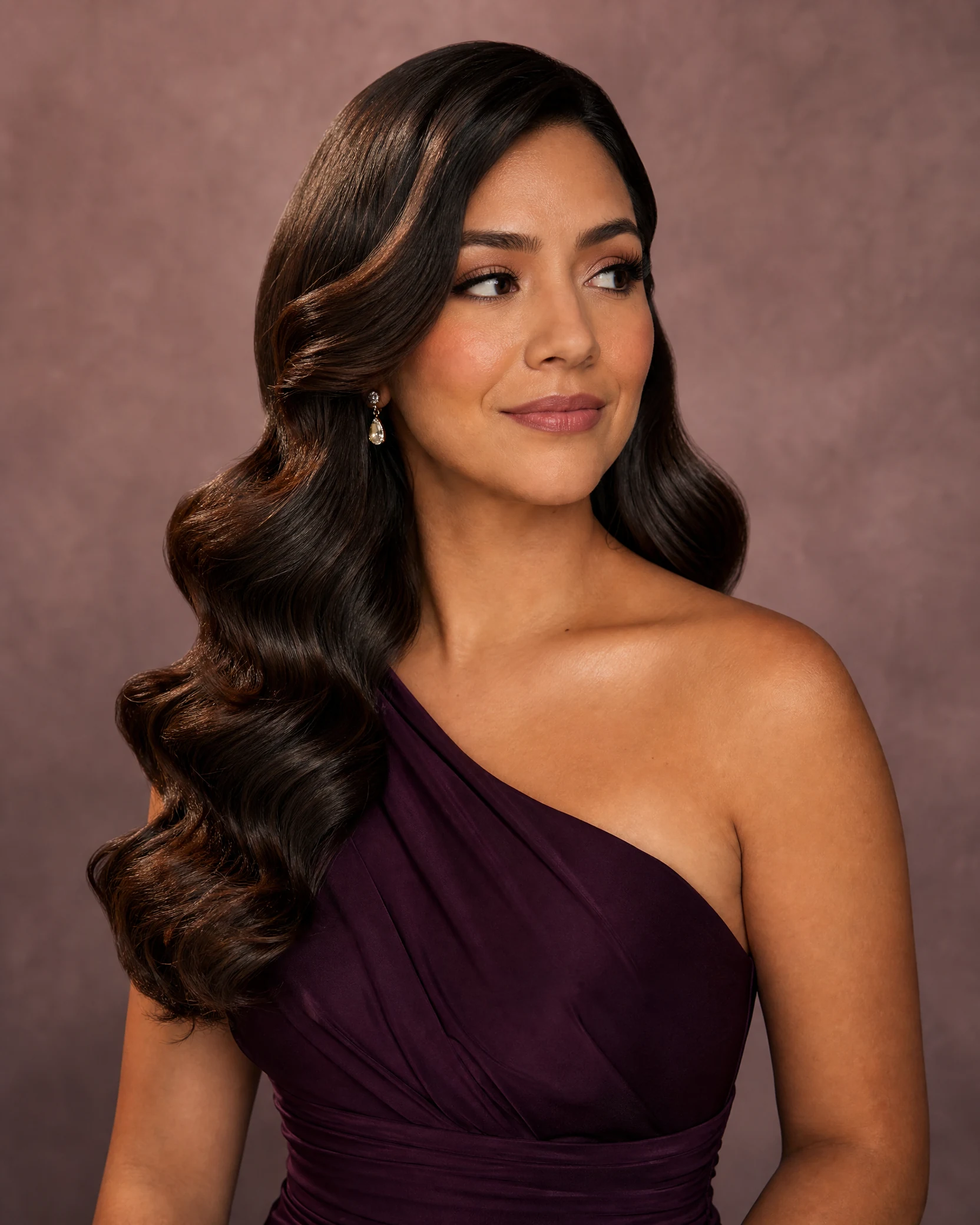Ondas Hollywood para evento formal